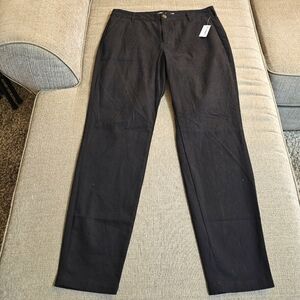 Old Navy High Rise Skinny Black Jack Uniform Casual Neutral Pants Size 10